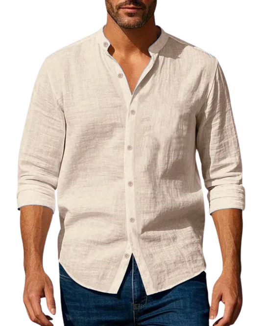 Camisa de verano de algodón/lino