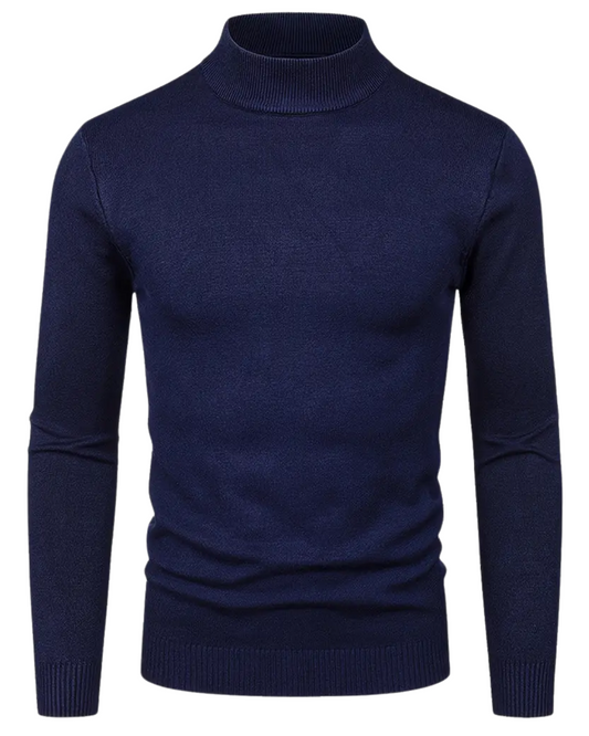 Elegante jersey de cuello alto