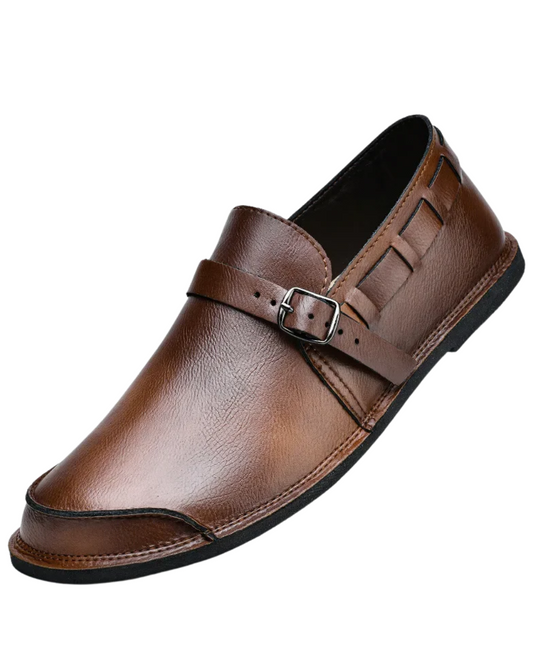 Mocasines de piel con hebilla