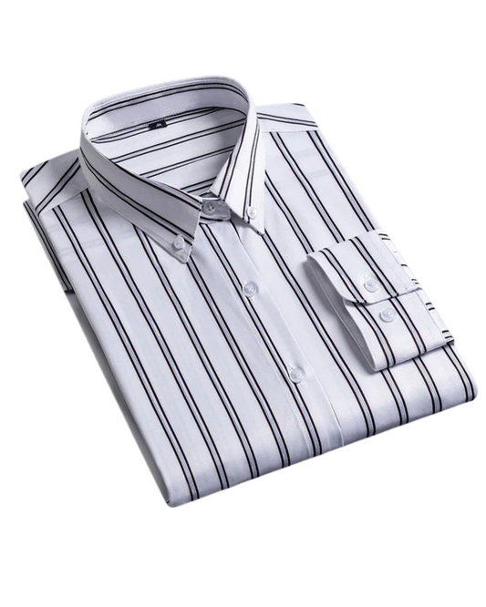 Elegante camisa de rayas para hombre