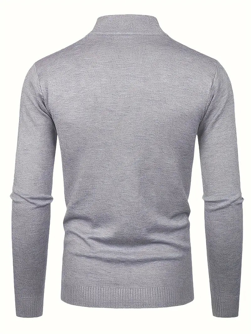 Elegante jersey de cuello alto