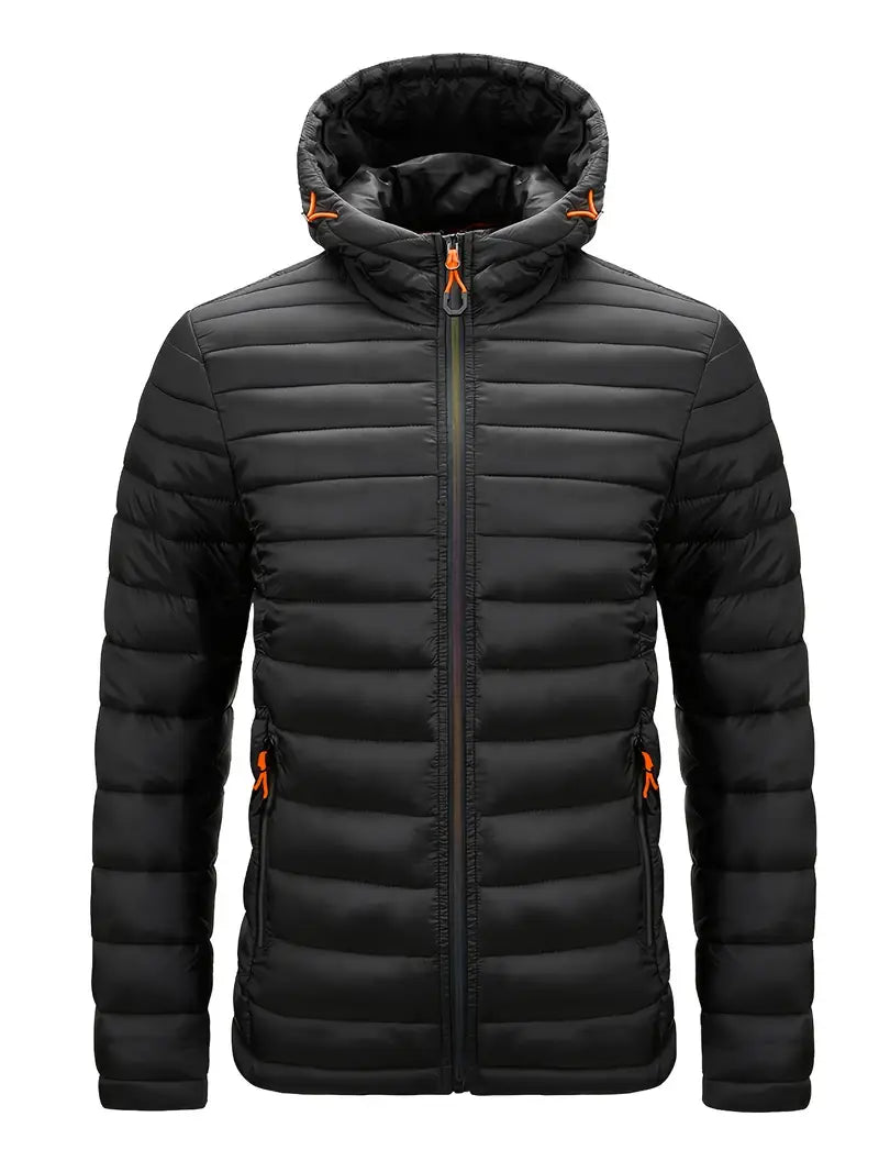 Elegante chaqueta con capucha