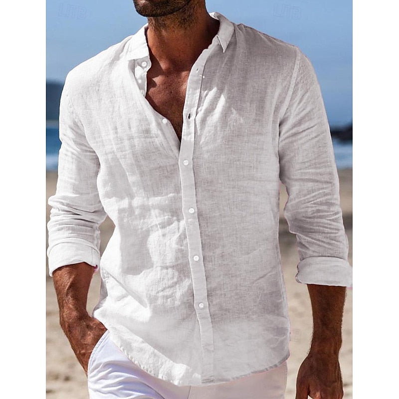 Camisa casual de lino