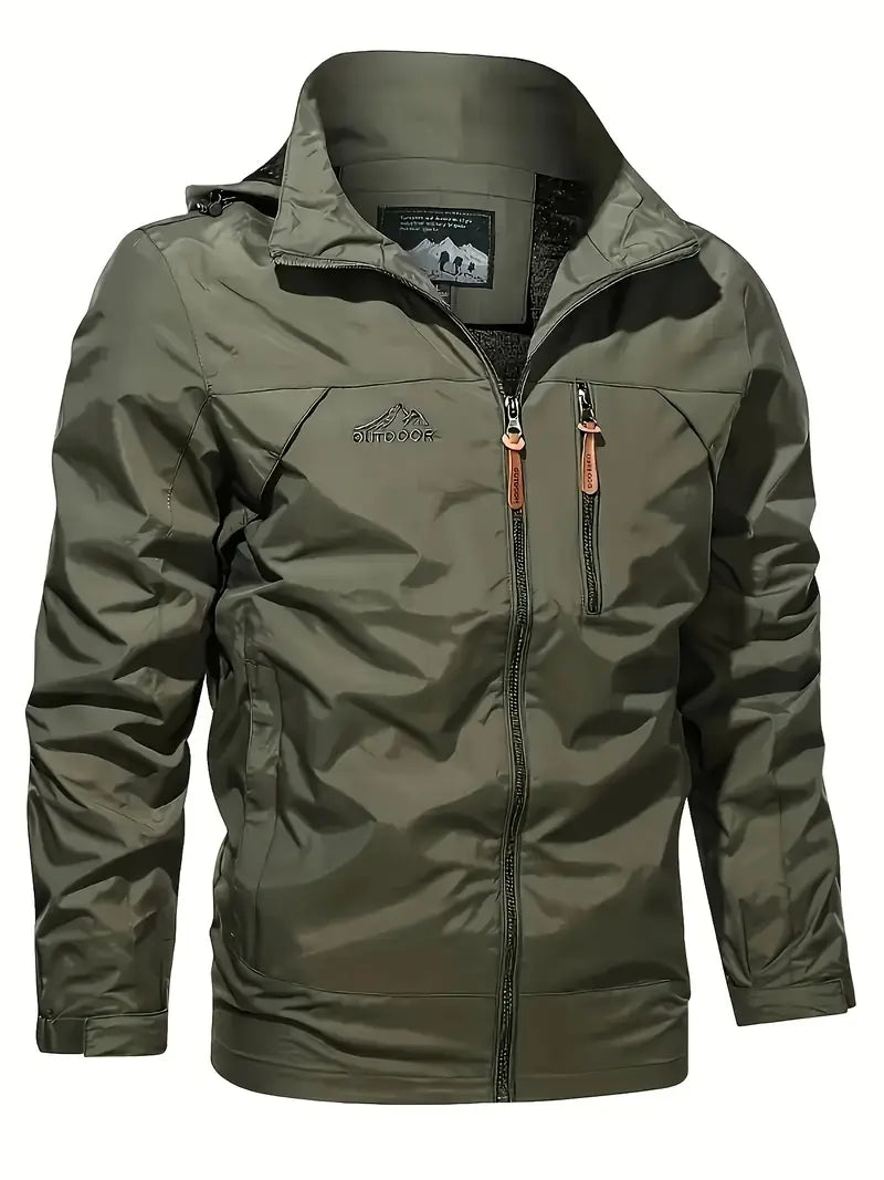 Elegante chaqueta cortaviento