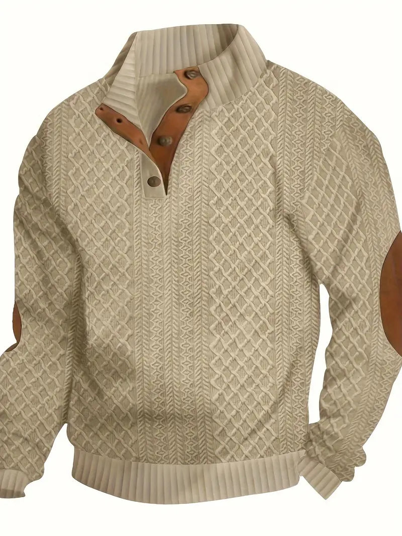 Elegante jersey de botones