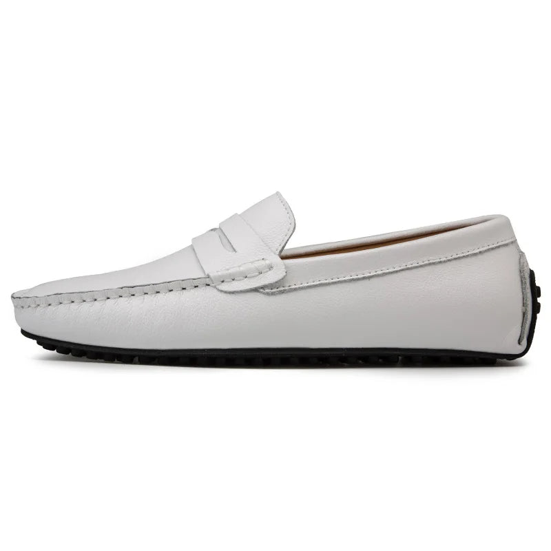 Mocasines casuales de piel para el verano