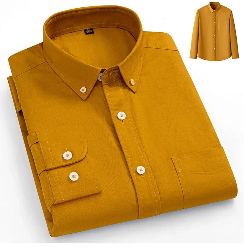 Camisa Oxford de algodón