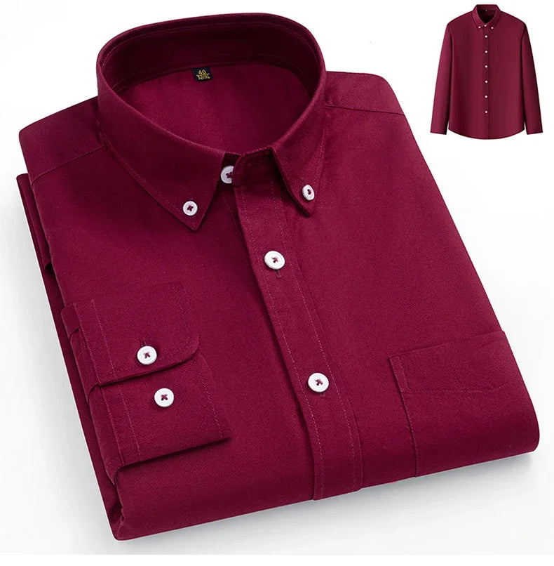 Camisa Oxford de algodón