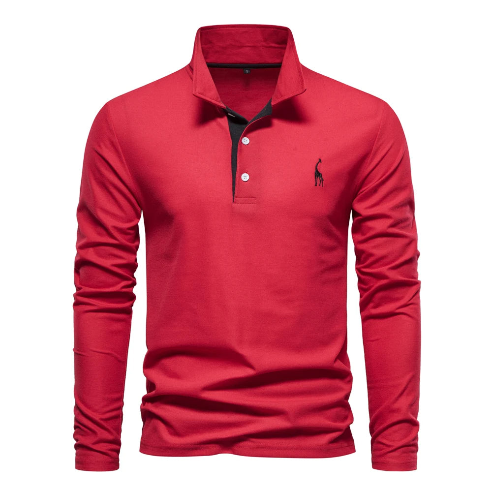 Polo casual de manga larga