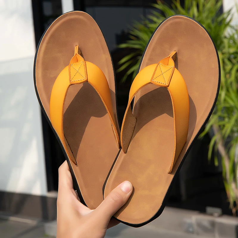 Sandalias casuales de piel