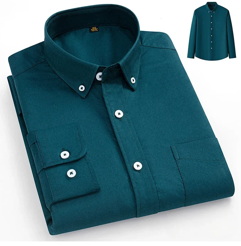 Camisa Oxford de algodón