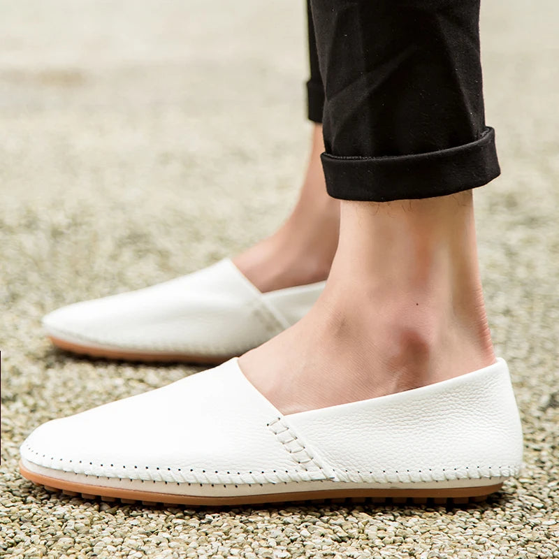 Mocasines de piel clara
