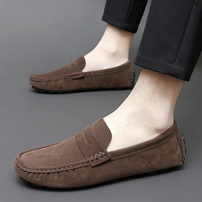 Mocasines de ante