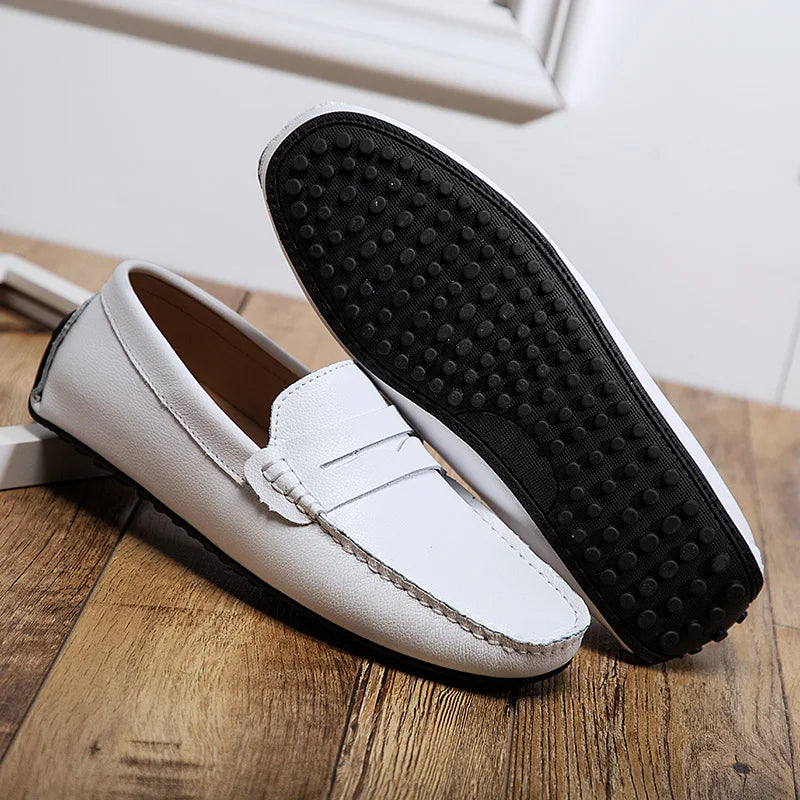 Mocasines casuales de piel para el verano