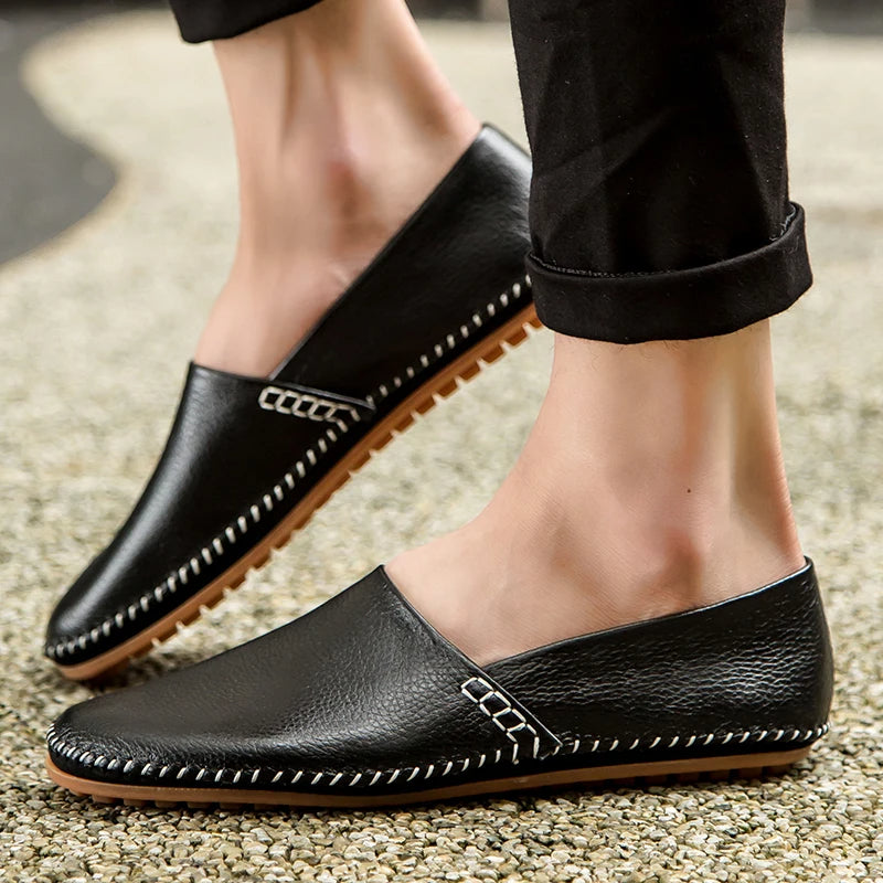 Mocasines de piel clara