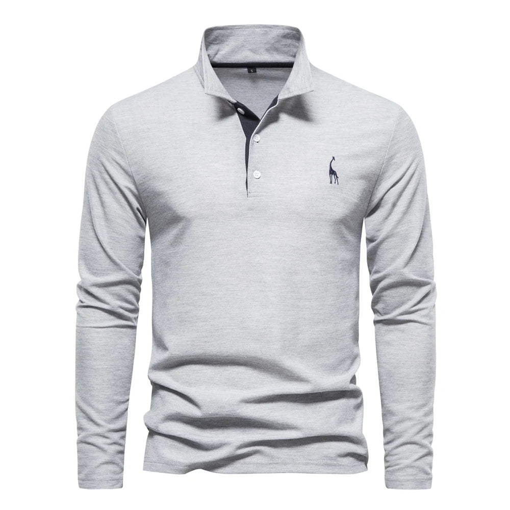 Polo casual de manga larga