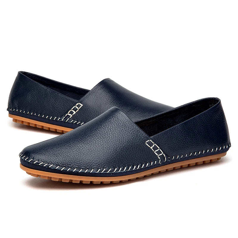 Mocasines de piel clara