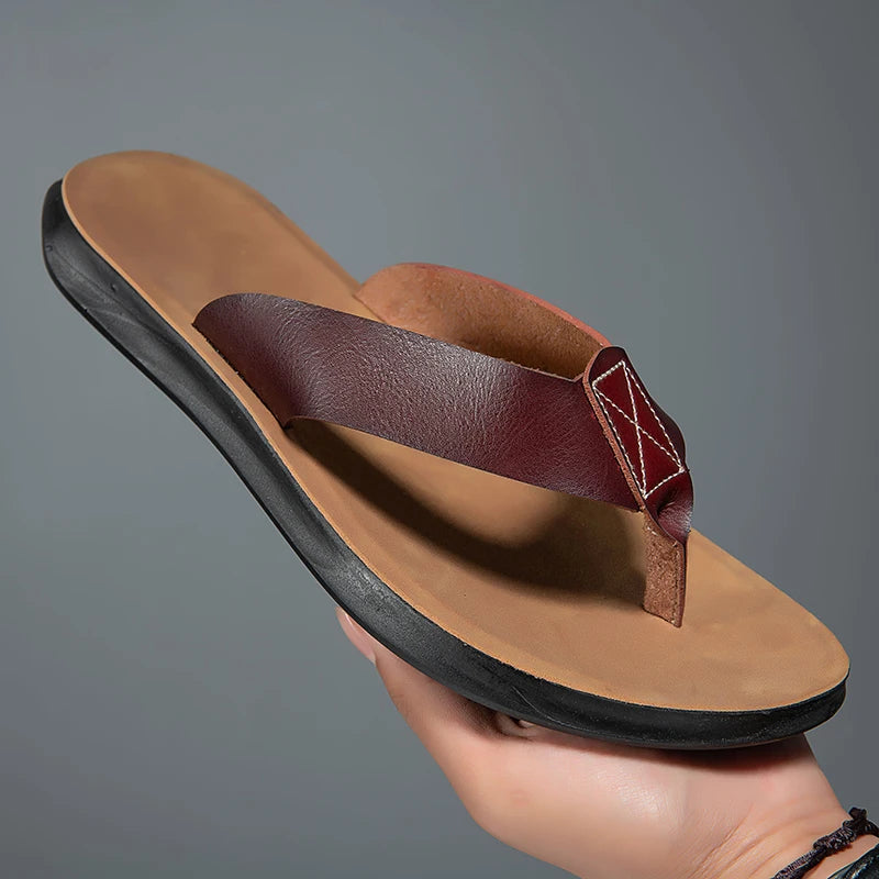 Sandalias casuales de piel