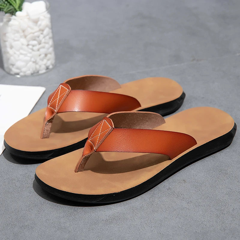 Sandalias casuales de piel