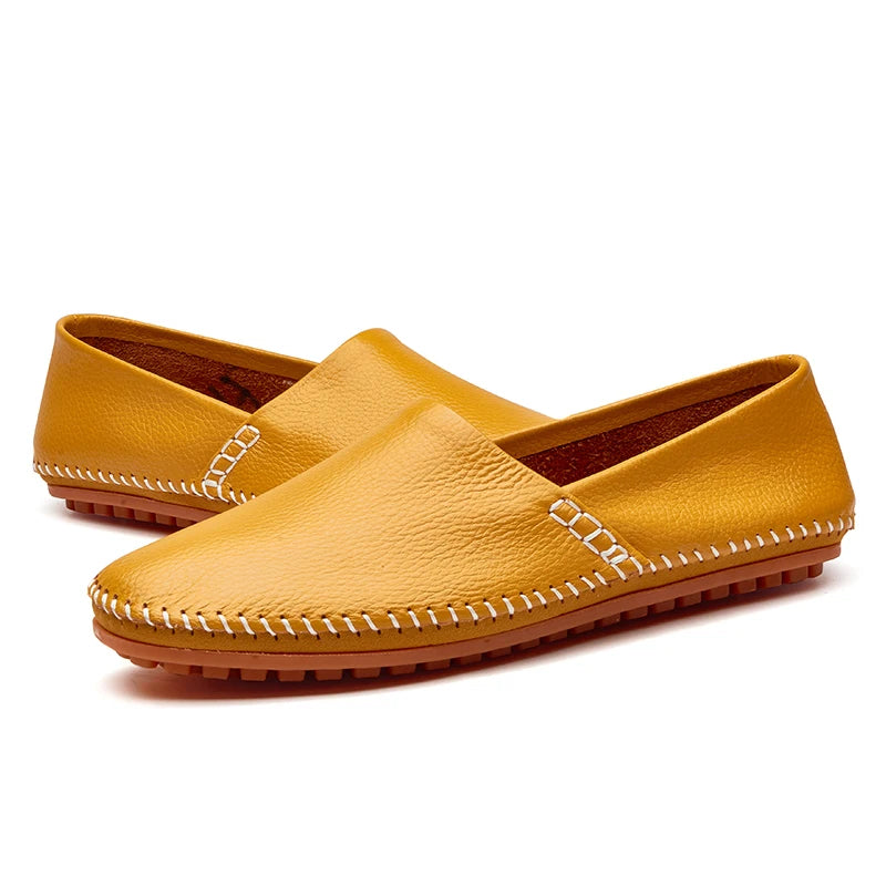 Mocasines de piel clara