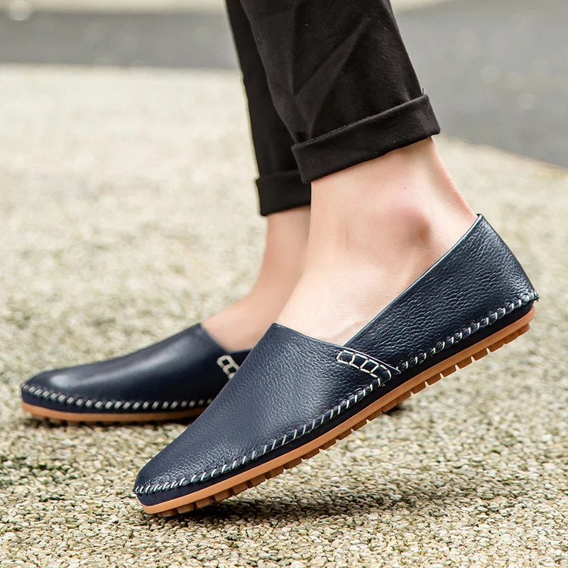 Mocasines de piel clara