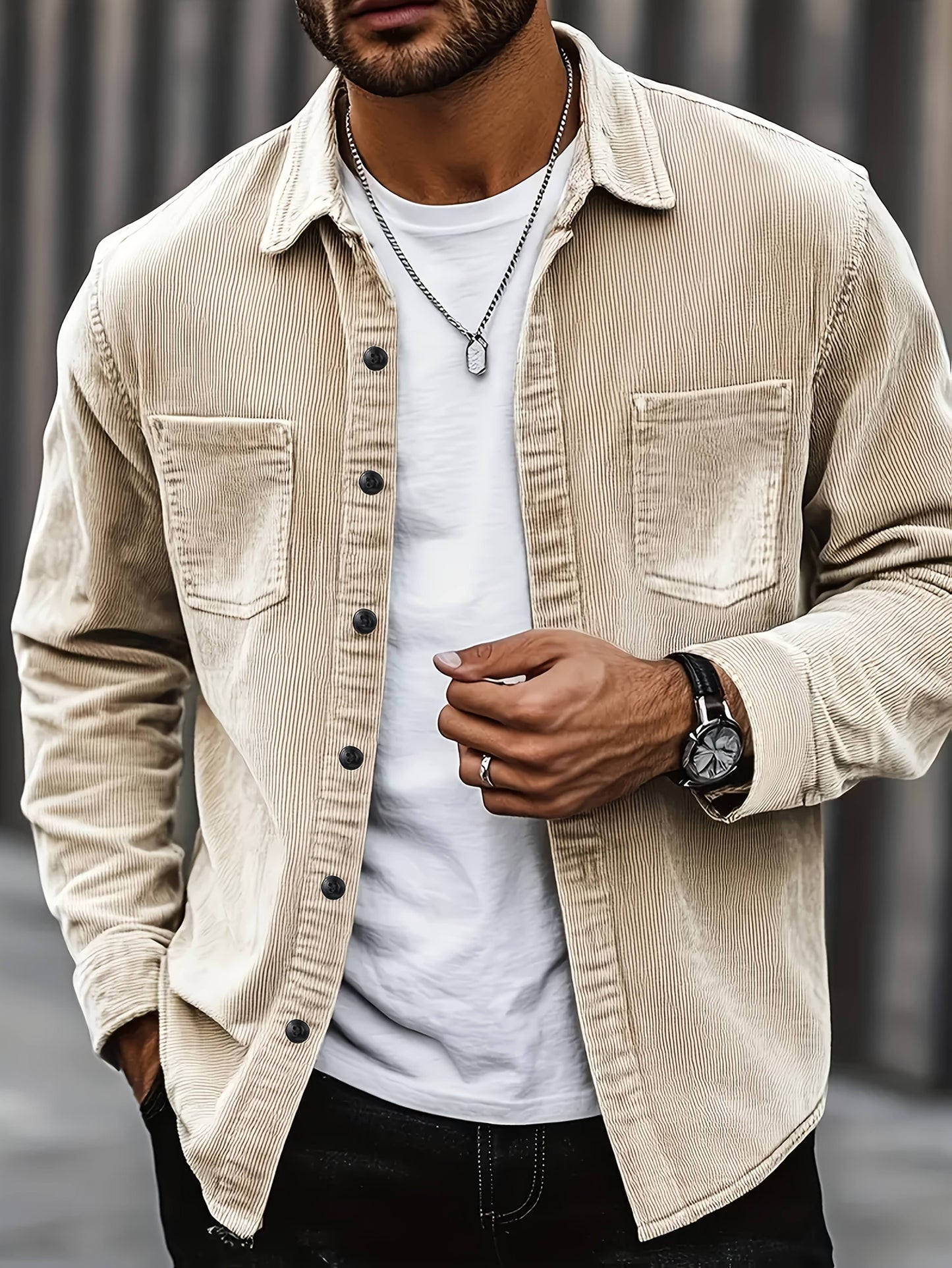 Chaqueta informal de pana