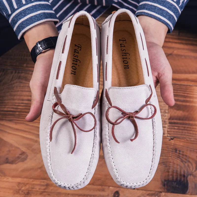 Mocasines de ante suave