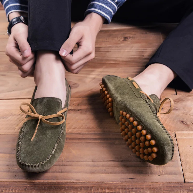 Mocasines de ante suave
