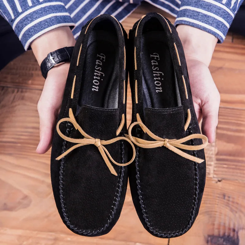 Mocasines de ante suave