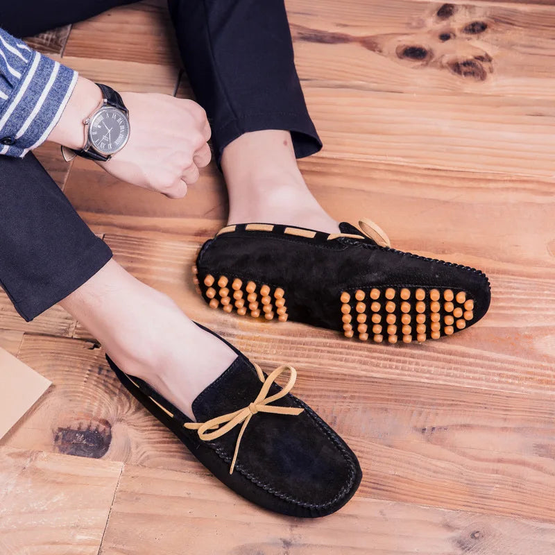 Mocasines de ante suave