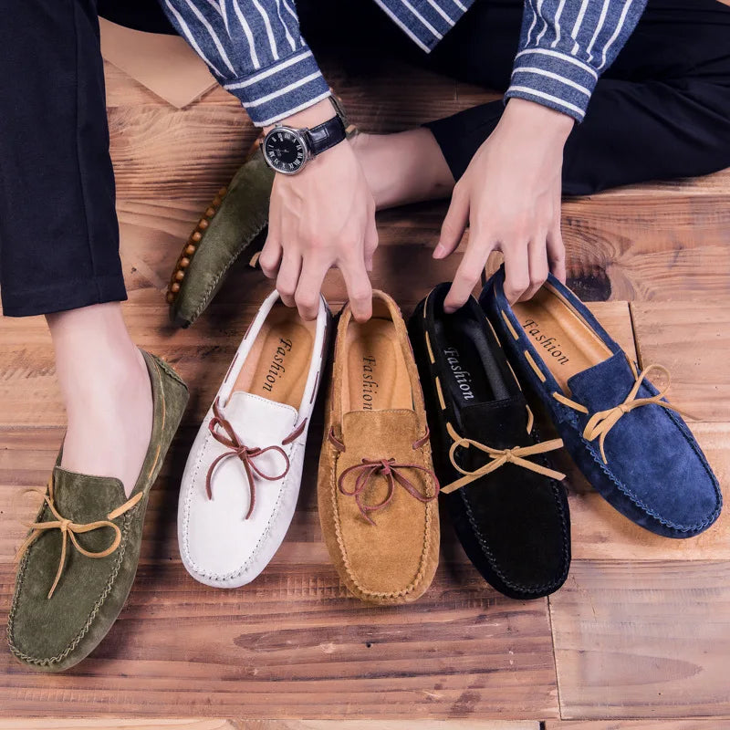 Mocasines de ante suave