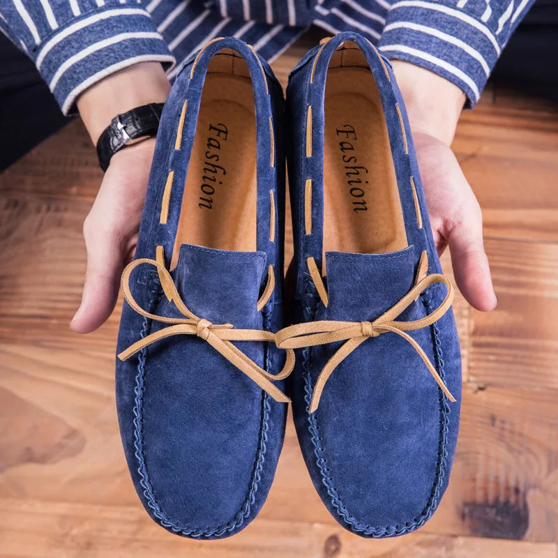 Mocasines de ante suave