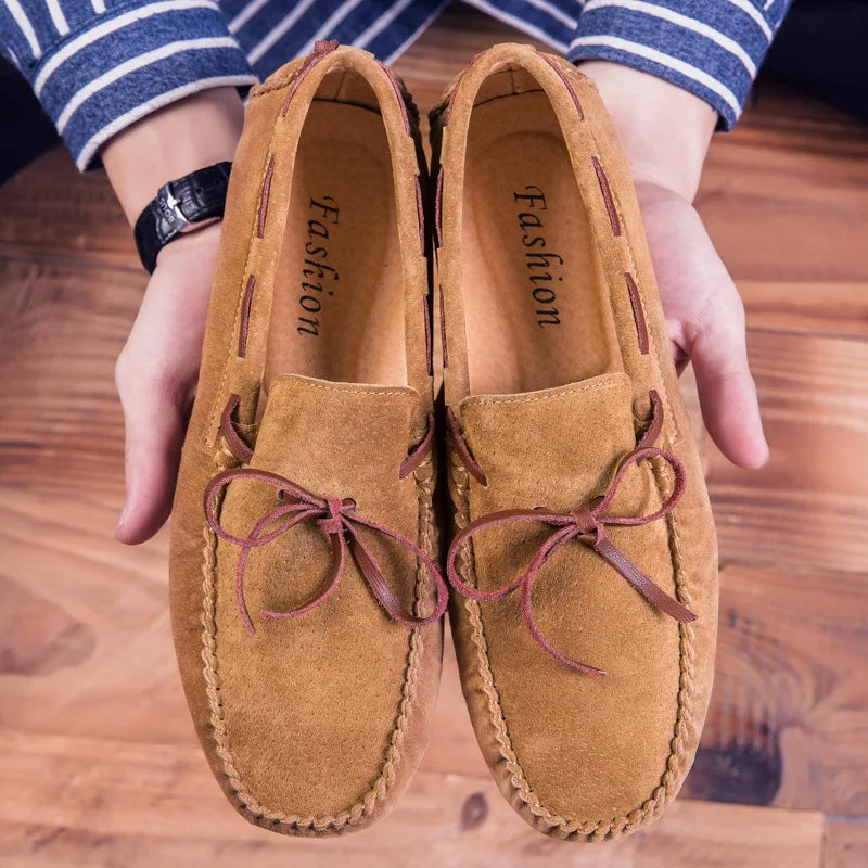 Mocasines de ante suave