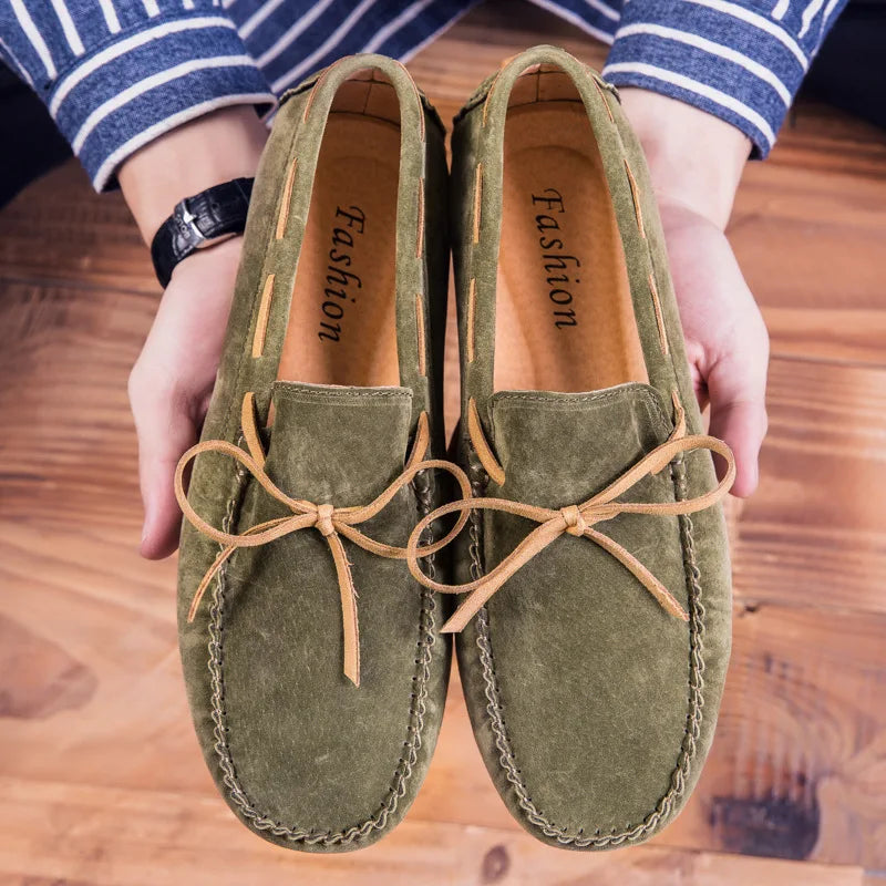 Mocasines de ante suave