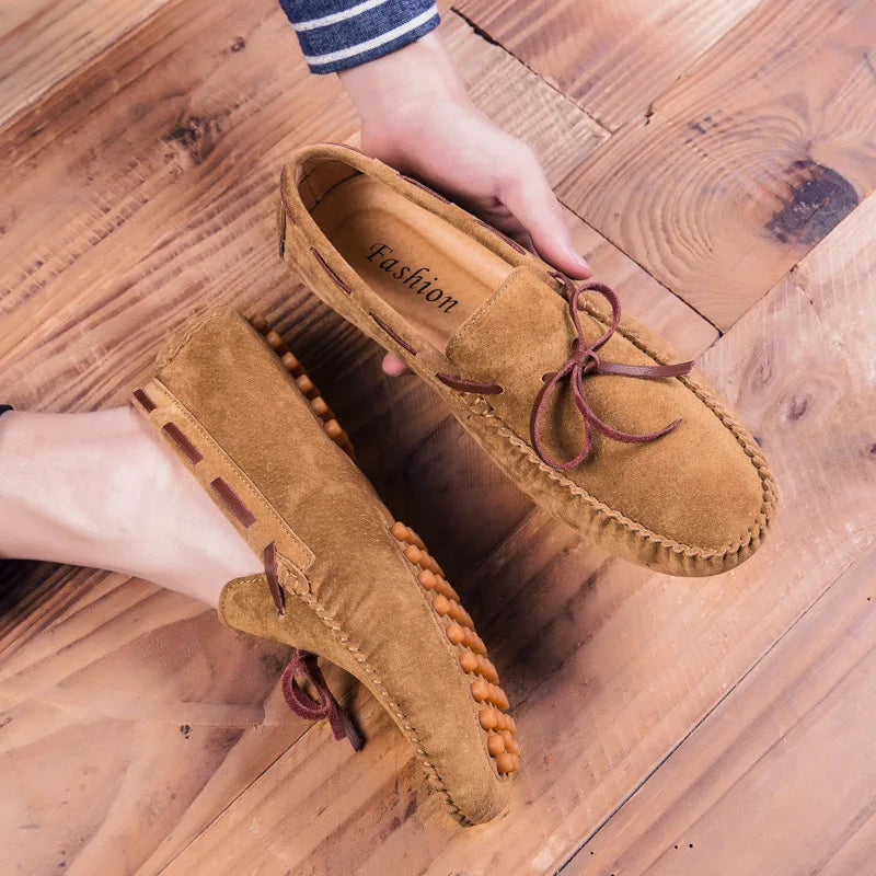 Mocasines de ante suave