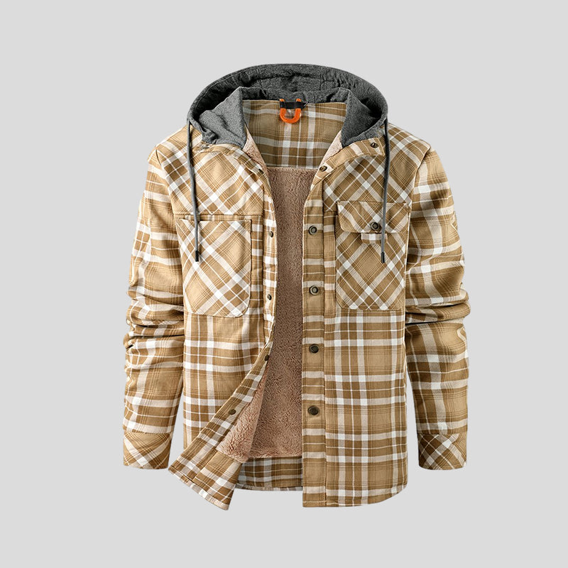 Elegante chaqueta de sherpa