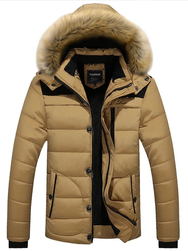 Elegante chaqueta polar con capucha