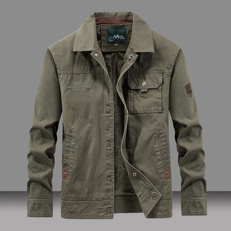 Cálida chaqueta de algodón
