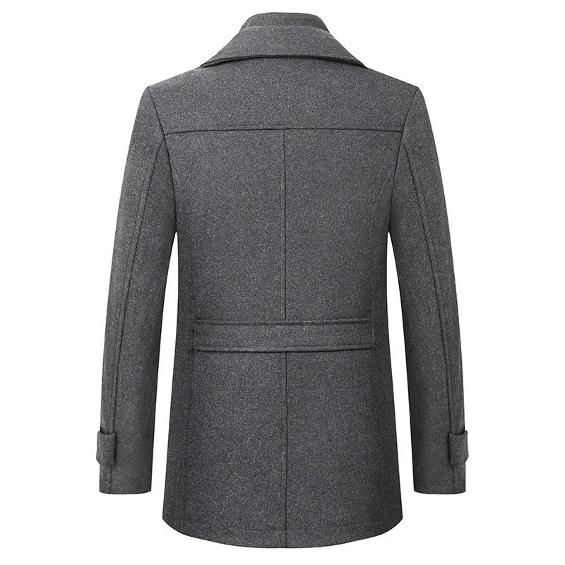 Elegante chaqueta de invierno de lana