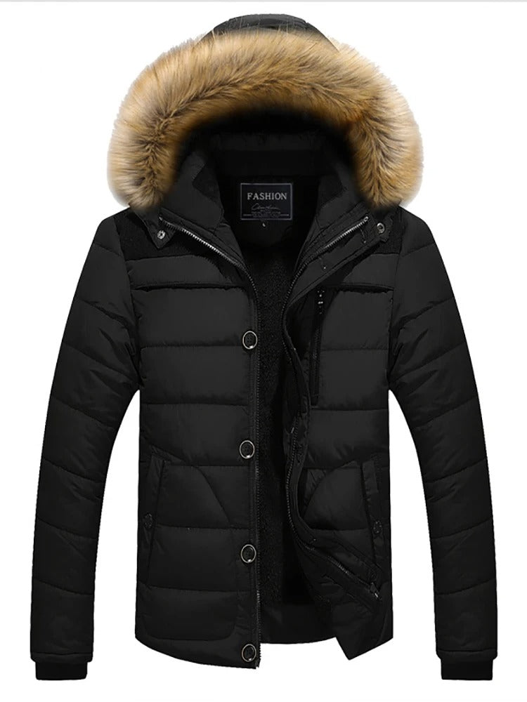 Elegante chaqueta polar con capucha