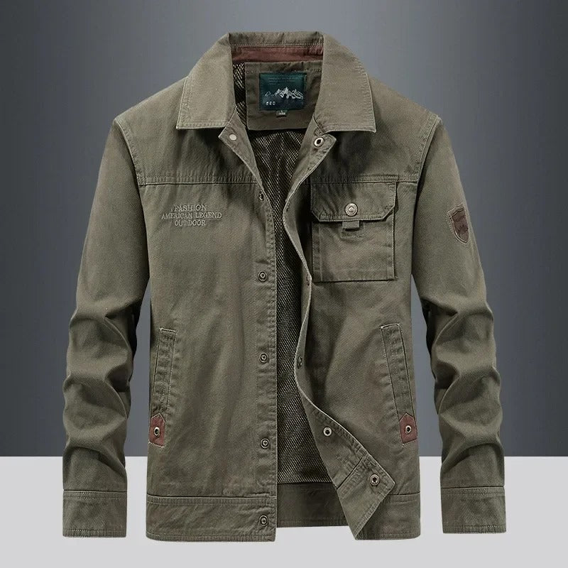 Elegante chaqueta cortavientos