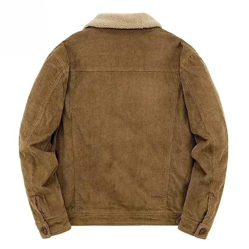 Chaqueta de pana con forro de cachemira