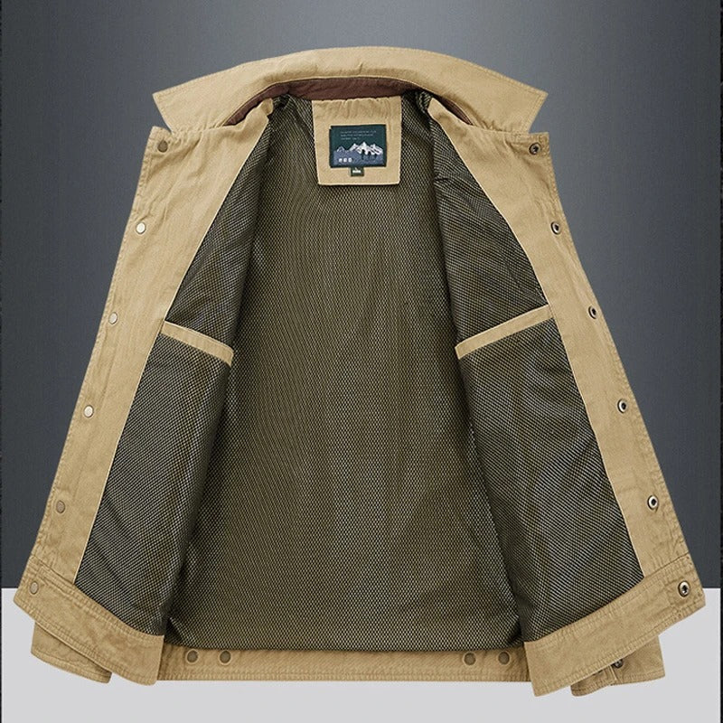 Cálida chaqueta de algodón