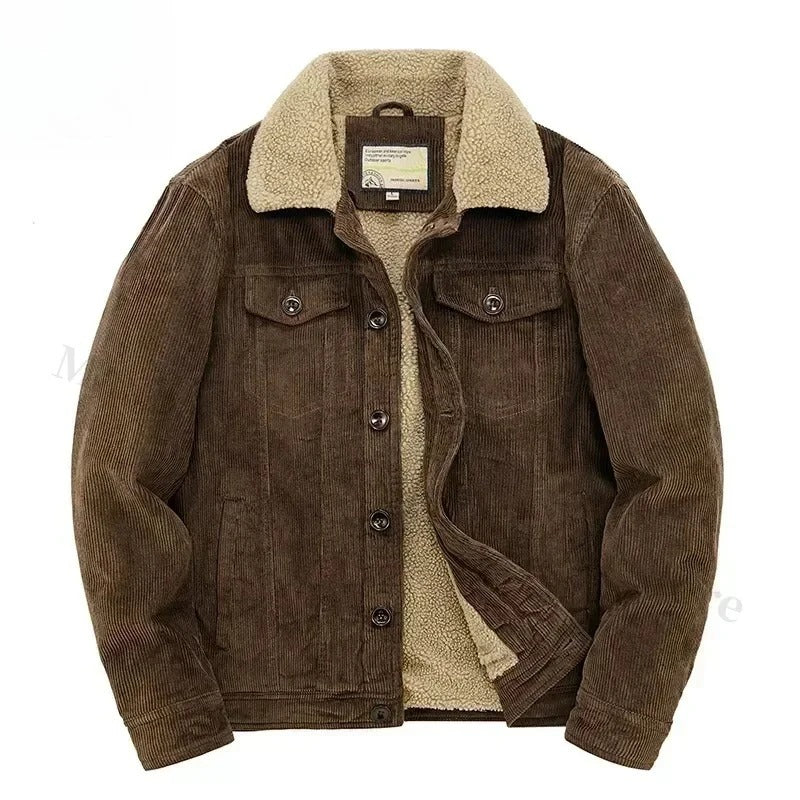 Chaqueta de pana con forro de cachemira