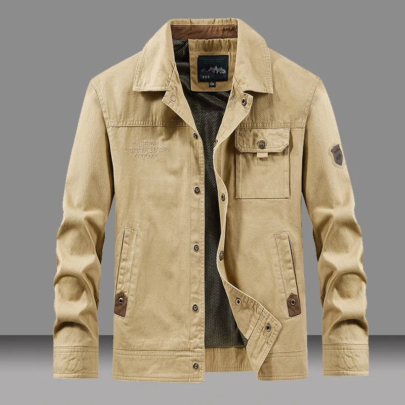 Cálida chaqueta de algodón