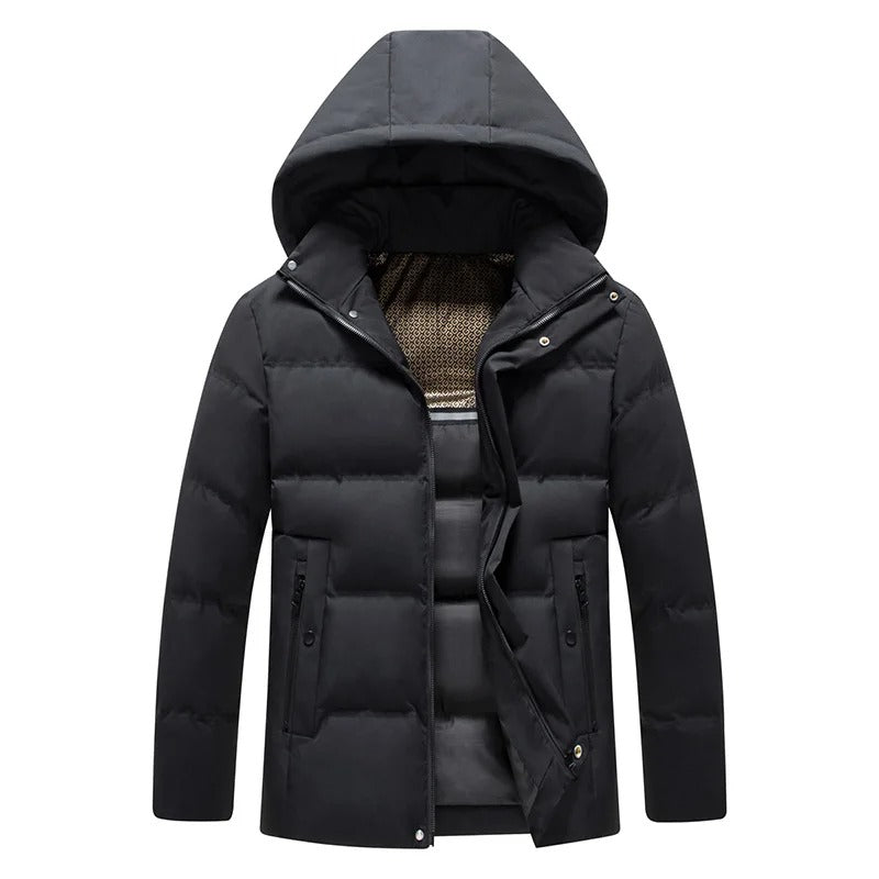 Elegante chaqueta polar con capucha