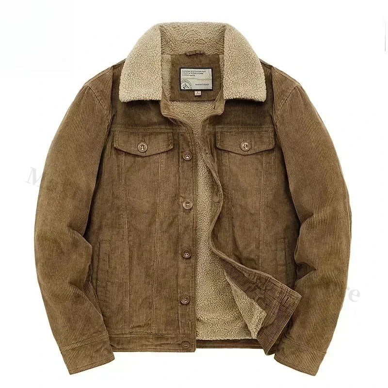 Chaqueta de pana con forro de cachemira