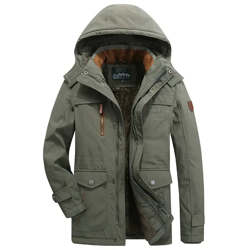 Elegante chaqueta de invierno acolchada