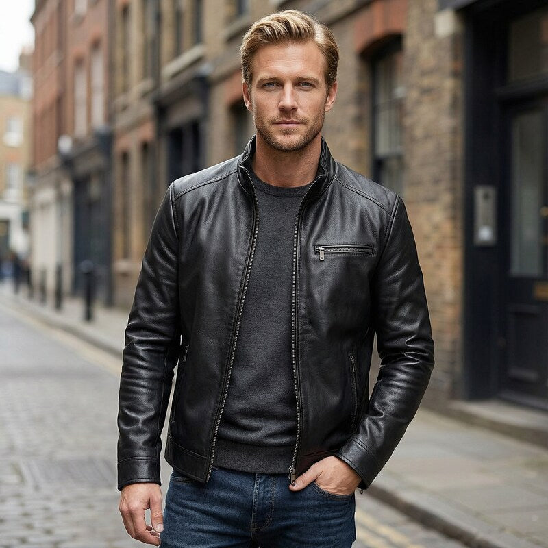 Chaqueta de cuero vintage