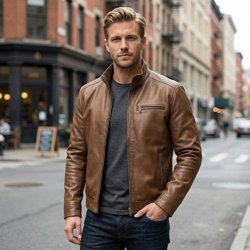 Chaqueta de cuero vintage